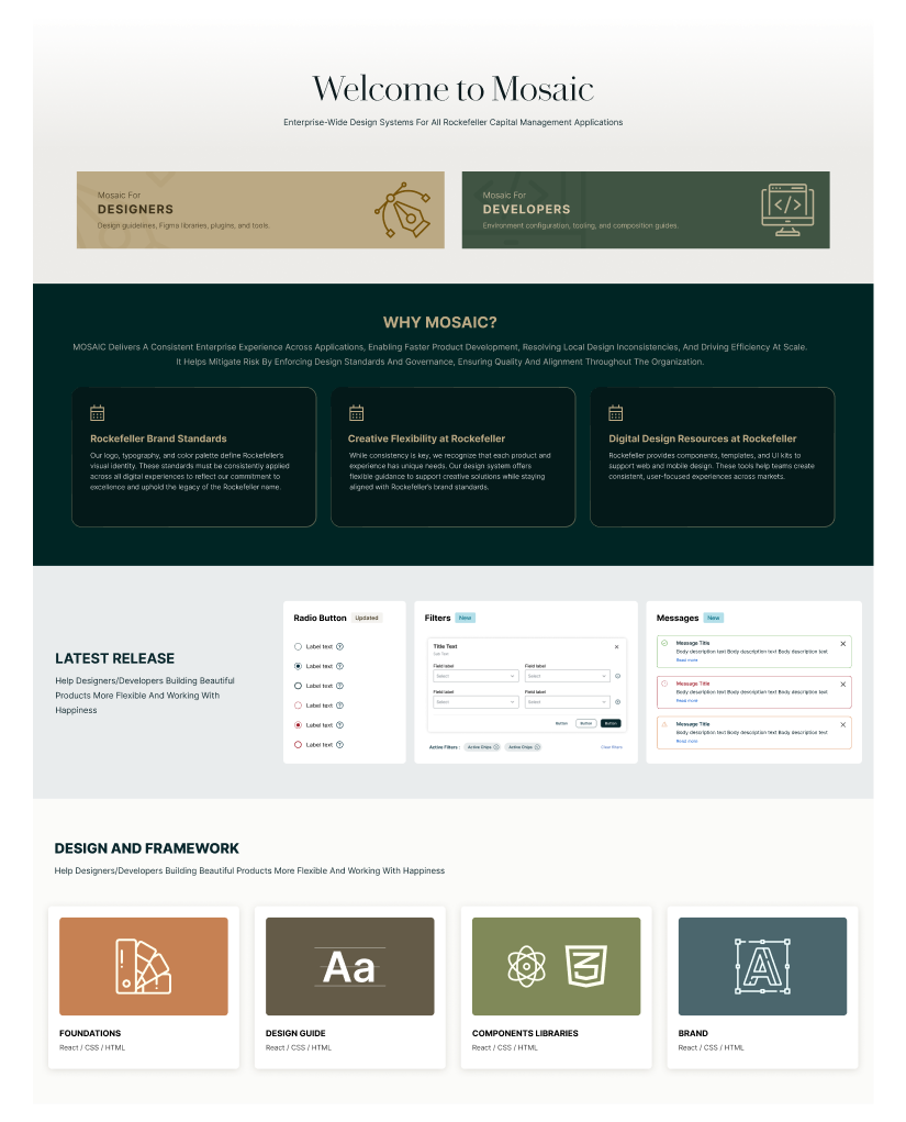 Brand Portal - Mosaic Design System